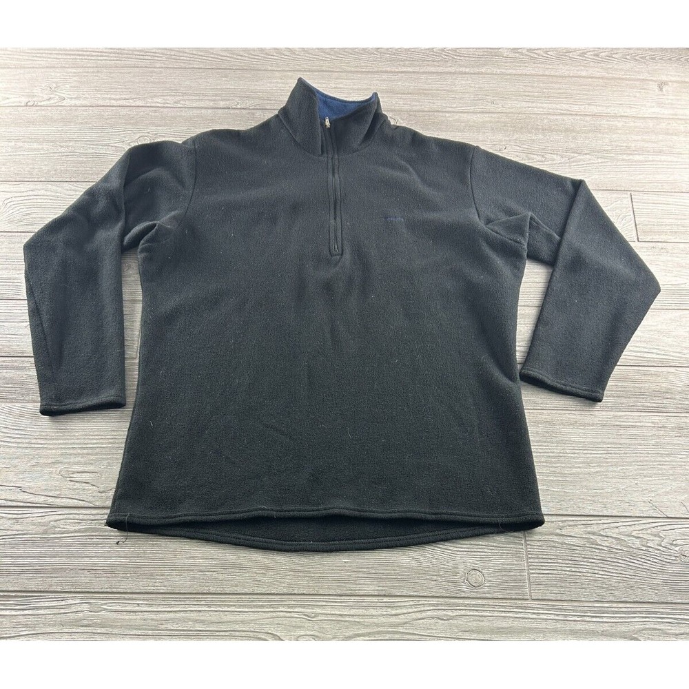 Vintage Patagonia Fleece Womens Large Black Capilene Pullover 1/4 Zip Pullover.